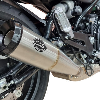 S&S Cycle Grand National Slip-On Muffler - Brushed Stainless Steel - X™500