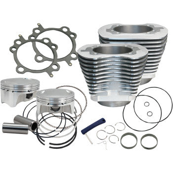 S&S Cycle 98" Big Bore Cylinder Kit - Silver - Twin Cam