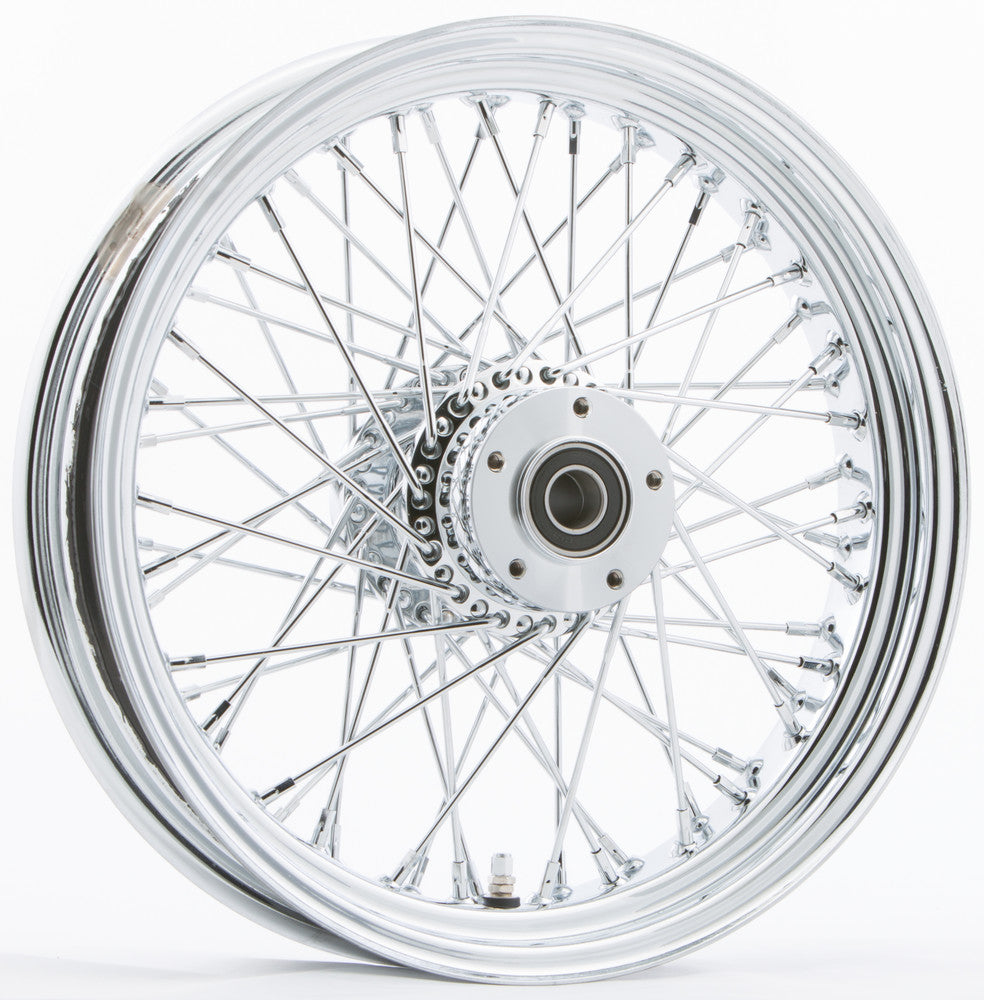 HARDDRIVE FR 60-SPK DD CHROME 16X3.5 WIDE-HUB 3/4" AXL 00 LTR