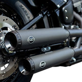 S&S Cycle Grand National Race Slip-On Mufflers - Black