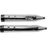 S&S Cycle 4-1/2" MK45 Performance Mufflers - Chrome with Black Tracer