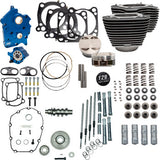 S&S Cycle 129" Power Package Engine Performance Kit - Gear Drive - Oil Cooled - Highlighted Fins - M8