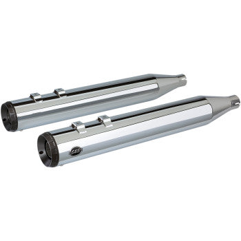 S&S Cycle Grand National Slip-On Mufflers - Chrome - Harley-Davidson