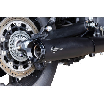 S&S Cycle 2-into-1 Grand National Exhaust System - Black - 50-State
