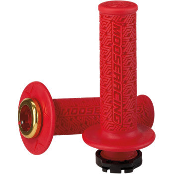 Moose Offroad 36 Series Lock-On Grips 36 Series Lock-On Grips - Red/Gold