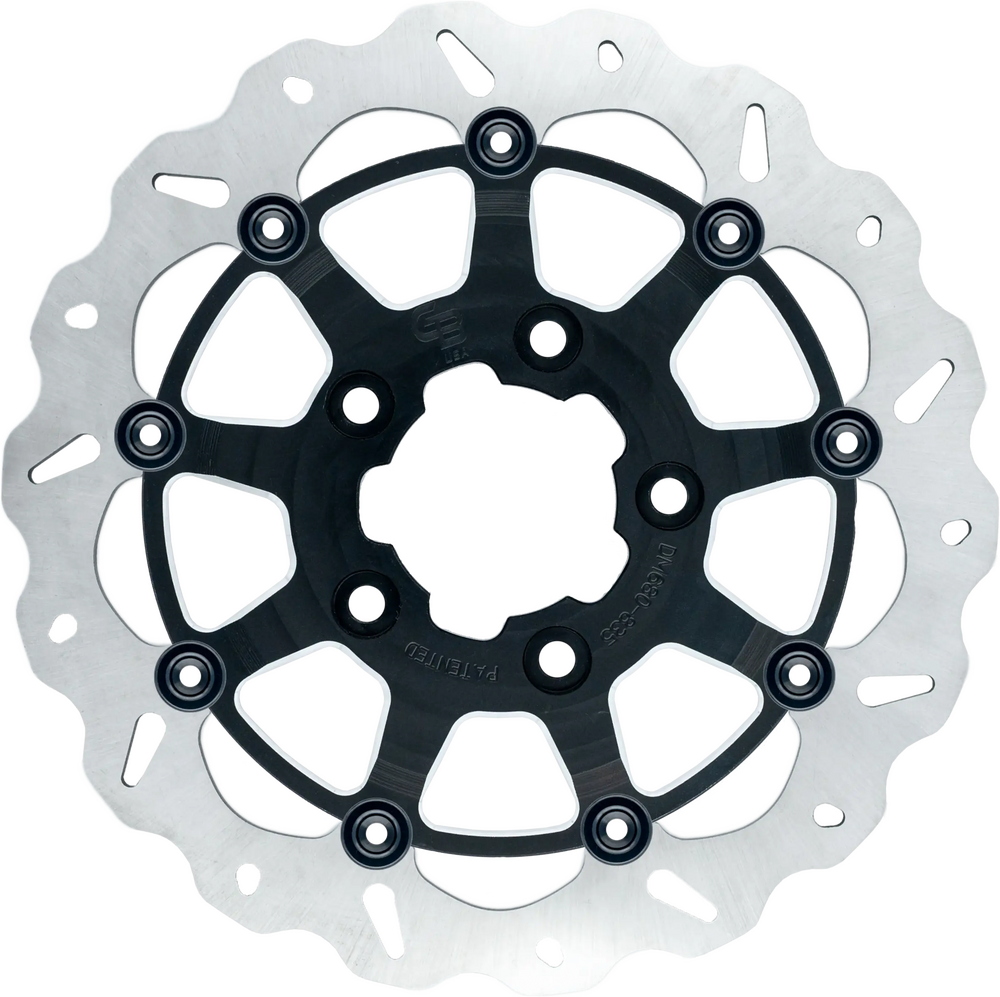 GBRAKES ROTOR 13" FLOATING WAVE RADIAL FR BLACK