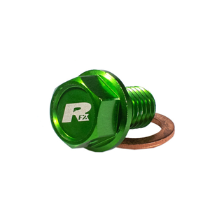 RFX MAGNETIC DRAIN BOLT GREEN KAW