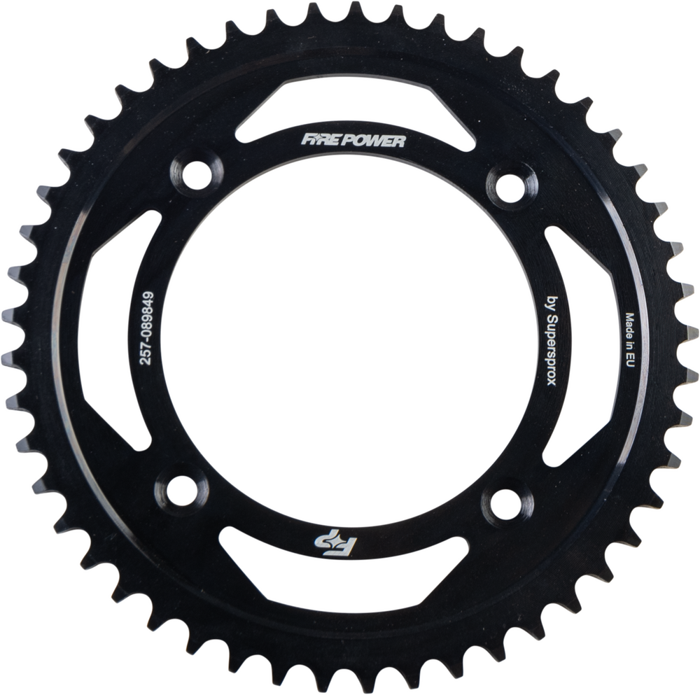 FIRE POWER REAR SPROCKET STEEL 49T BLK