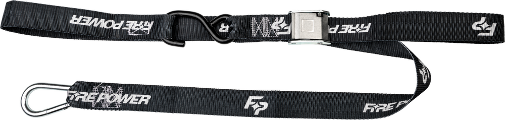 FIRE POWER 1.5" TIE-DOWN SOFT-TIE BLACK 2/PK