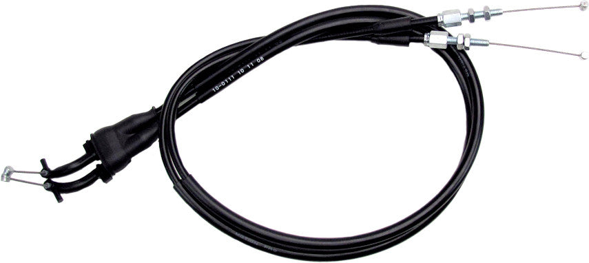 MOTION PRO BLACK VINYL THROTTLE PUSH-PULL CABLE SET