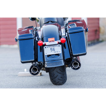 S&S Cycle 4-1/2" GNX Slip-On Mufflers - Guardian Black