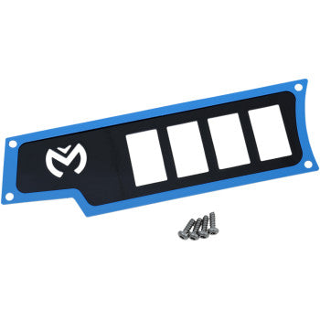 Moose Offroad Dash Plate for RZR Dash Plate - Left - Blue