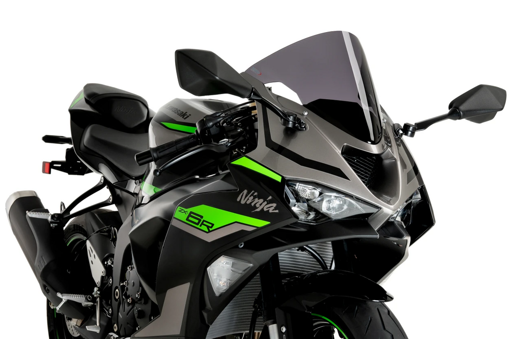 PUIG WINDSCREEN R-RACER DARK SMOKE KAW