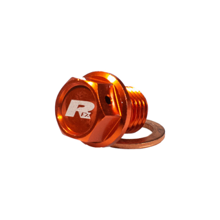 RFX MAGENTIC DRAIN BOLT ORANGE KTM/HUSQ/GAS