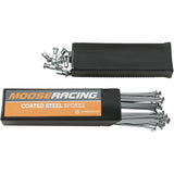 Moose Offroad Coated Steel Spoke Set Spoke Set with Nipples - Coated Steel - Rear - 19" - Honda CR/CRF