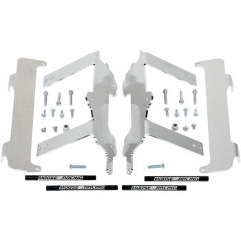 Moose Offroad Radiator Braces Radiator Braces - Silver - Yamaha