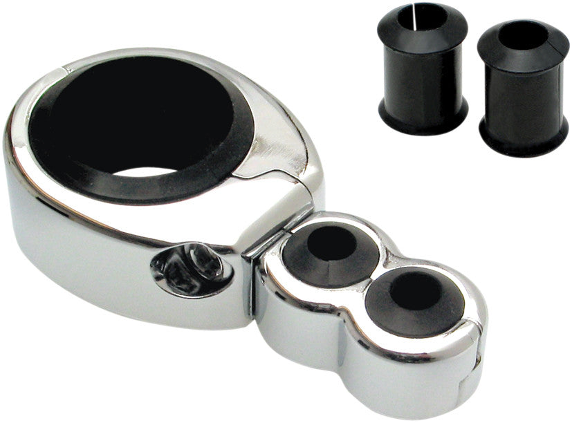 MOTION PRO CABLE CLAMP 1"-1 1/8" DUAL THR/CLU CHROME