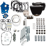 S&S Cycle 128" Power Package - Chain Drive - Wrinkle Black with Non-Highlighted Fins - 114"/117" M8