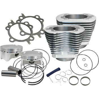 S&S Cycle 107" Big Bore Cylinder Kit - Silver - Twin Cam