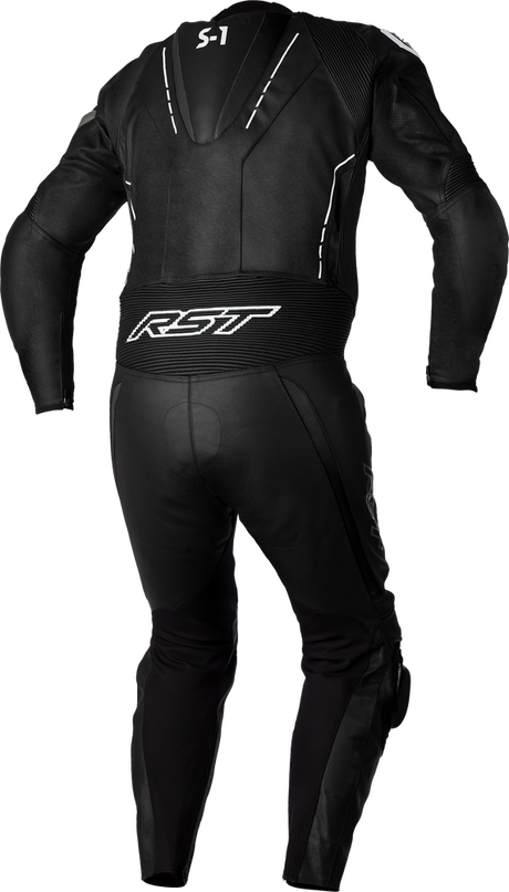 S1 CE SUIT BLK/BLK/WHI LEATHER