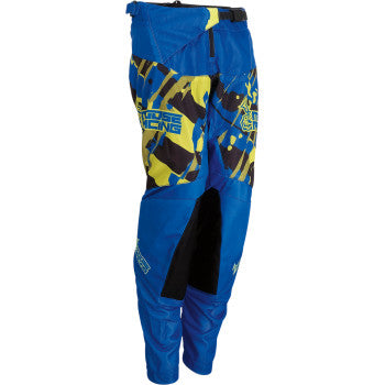 Moose Offroad Youth Agroid Pants Youth Agroid Pants - Blue/Hi Vis