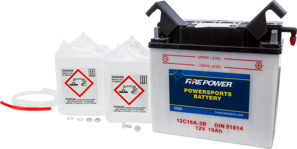 Fire Power Battery W/Acid 12C16A-3B 12V - BMW