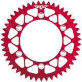 REAR SPROCKET ALUMINUM 47T-520 RED HON