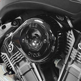 S&S Cycle Stealth Air Cleaner Kit with Cover - Black - Indian
