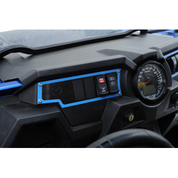 Moose Offroad Dash Plate for RZR Dash Plate - Left - Blue