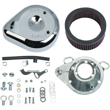 S&S Cycle Teardrop Air Cleaner Kit - Chrome - S&S® Super E&G Carburetor Only