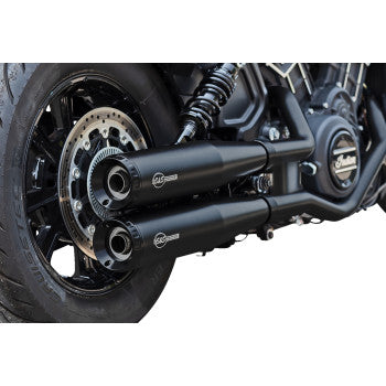 S&S Cycle Grand National Slip-On Mufflers - Black - Race Only
