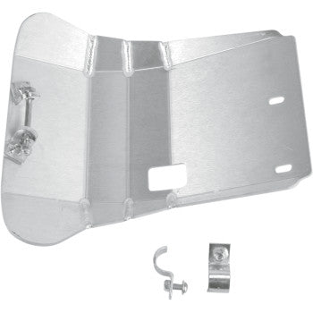 Moose Offroad Aluminum Skid Plate — Skid Plate Skid Plate - Silver - Yamaha - TW 200