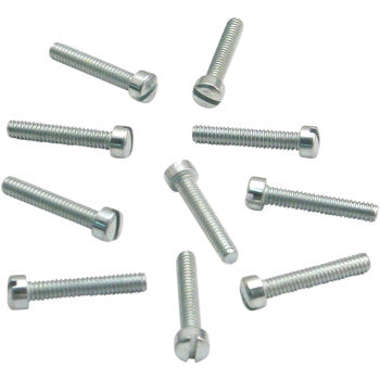 S&S Cycle Slotted Flat Head Screws - 10-Pack