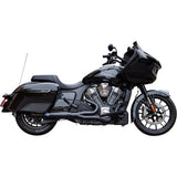 S&S Cycle 2-into-1 Qualifier Exhaust System - Race Only - Black - Stainless Steel