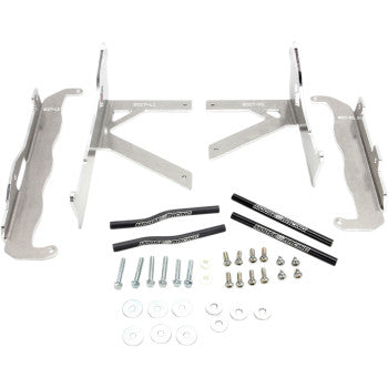 Moose Offroad Radiator Braces Radiator Braces - Silver - Honda