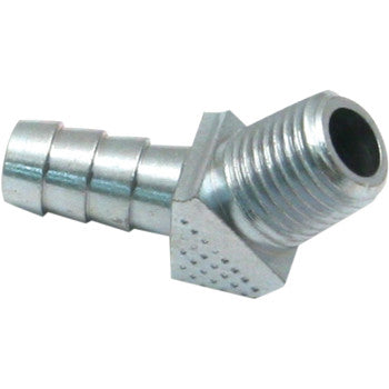 S&S Cycle Fitting Elbow - 45° - 1/4"-18 NPTF x .375"