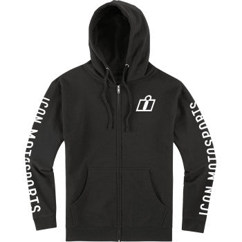 Icon Clasicon™ Black Zip Hoodie