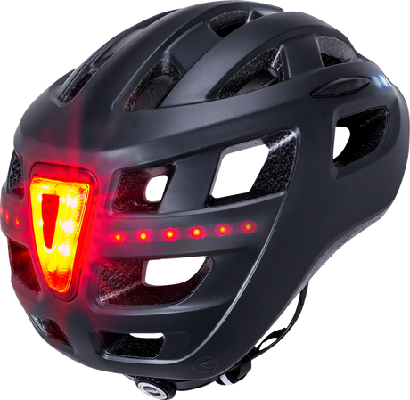 Central Lit Solid Bicycle Helmet