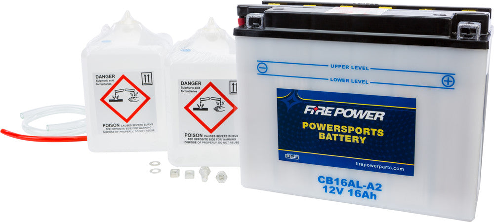FIRE POWER BATTERY W/ACID CB16AL-A2 12V HEAVY DUTY
