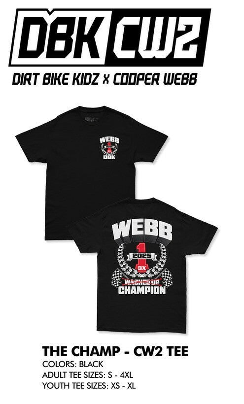 DBK THE CHAMP CW2 TEE BLACK LG