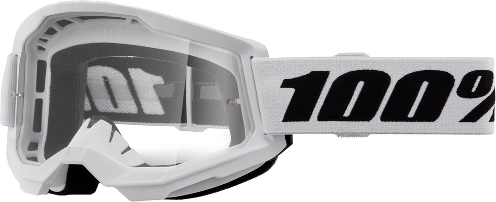 100% STRATA 2 CLEAR GOGGLES ALL COLORS