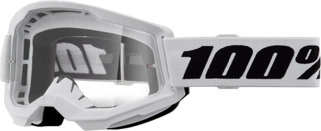 100% STRATA 2 CLEAR GOGGLES ALL COLORS
