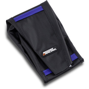 Moose Offroad Ribbed Seat Cover Ribbed Seat Cover - Black Cover/Blue Ribs - Husqvarna