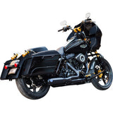 S&S Cycle 2-into-1 Qualifier Exhaust System - Race Only - Guardian Black