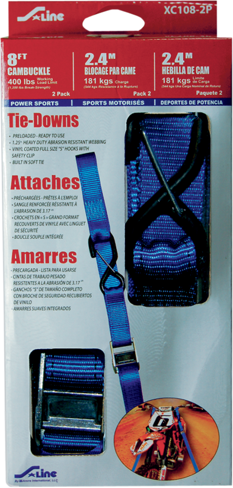 X-Series 1-1/4" Cam Buckle Tie-Downs