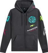 Variegate Zip Hoodie