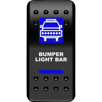 Moose Offroad Rocker Switch Rocker Switch - Bumper Light Bar - Blue