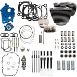 S&S Cycle 124" Power Package - Chain Drive - Highlighted Fins - Black Pushrod Tubes - 107" M8