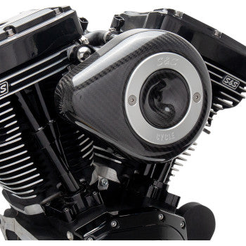S&S Cycle Stealth Air Cleaner Cover - Mini Teardrop - Carbon Fiber