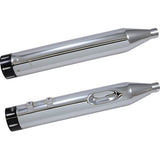 S&S Cycle El Dorado Dual Exhaust System - Chrome - Black Tracer
